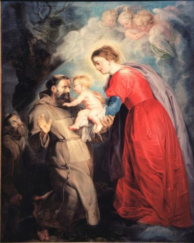 San Francesco riceve il Bambino Gesù da Peter Paul Rubens